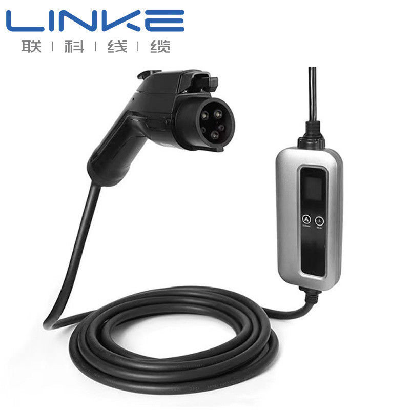 สายชาร์จ EV เกรดป้องกัน IP65 ฉนวนซิลิโคน กระแสไฟ 32A สำหรับรถยนต์ไฟฟ้า