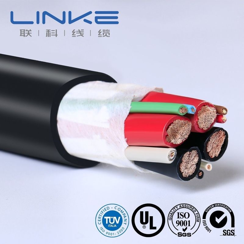 สายชาร์จรถยนต์ไฟฟ้า 105 องศา AC 300/500V ตัวนำทองแดงเปลือย ฉนวนซิลิโคน สำหรับการเชื่อมต่อรถยนต์อัจฉริยะ