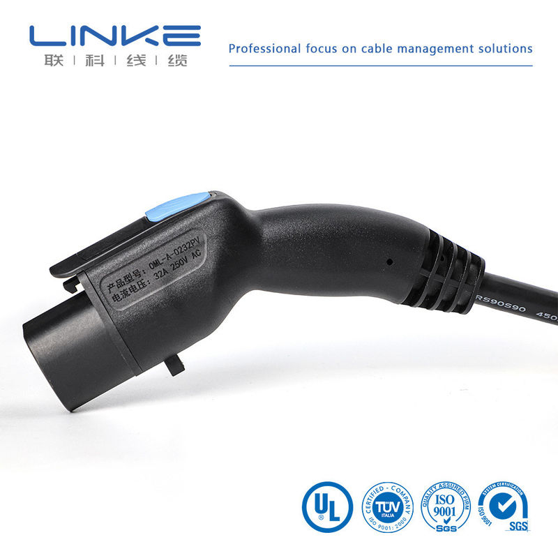 เงินทองแดงรถไฟฟ้าชาร์จ EV ชาร์จเคเบิล AC 32A 7kw 16A 3.5kw