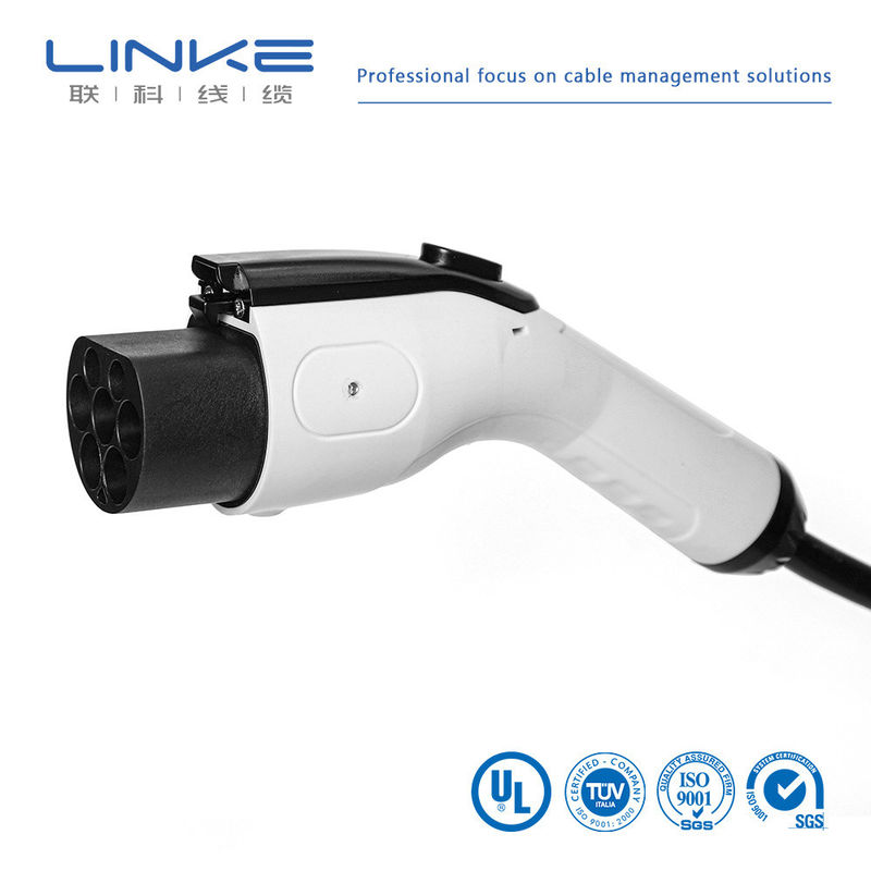 สายชาร์จรถไฟฟ้า 5m 16A 32A TUV Sud สตั๊ม AC Certified Connector Plug