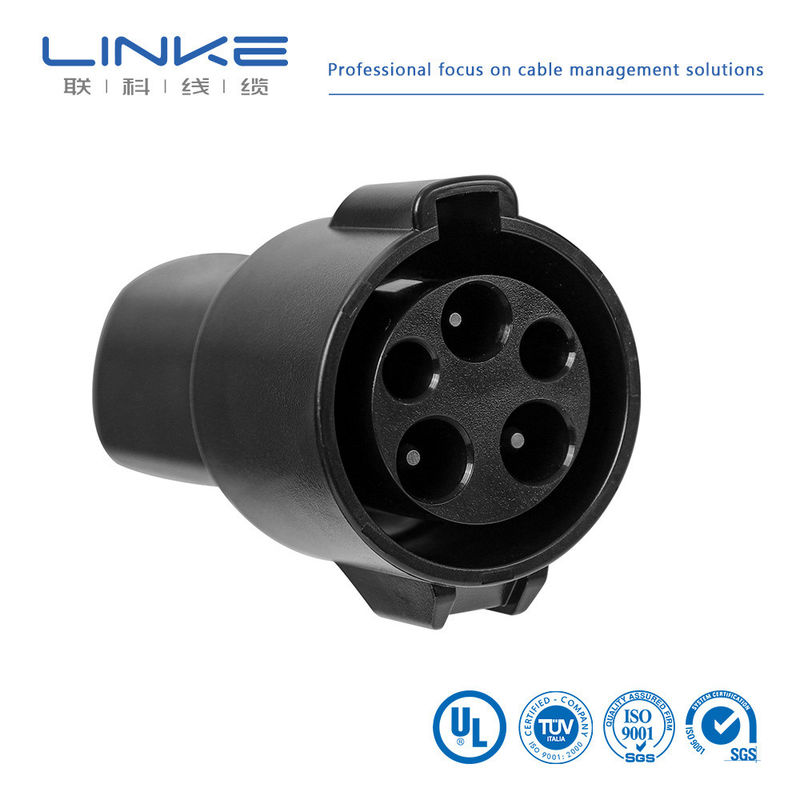 สายชาร์จรถไฟฟ้า 5m 16A 32A TUV Sud สตั๊ม AC Certified Connector Plug