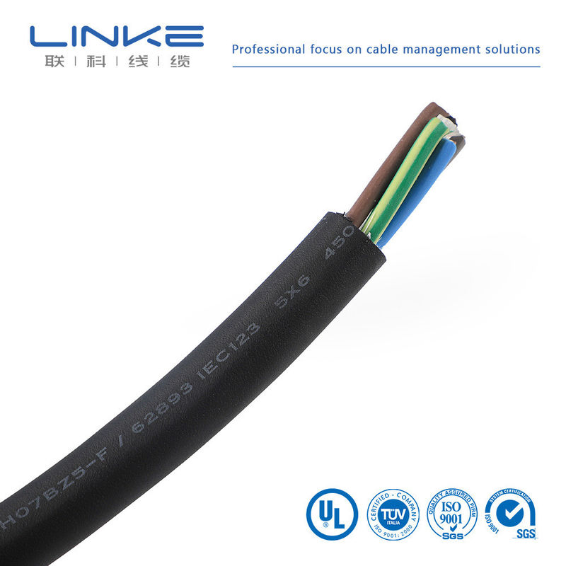 ปรับแต่ง XLPE3 Core 6 sup2 สายชาร์จสําหรับชาร์จสตาร์จ สายในใต้ดิน EV สายชาร์จสตาร์จ