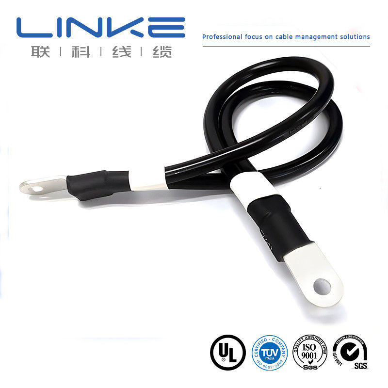 สีดํา 2 Gauge AWG สายแบตเตอรี่ที่กําหนดเอง สายทองแดงสําหรับแสงอาทิตย์, ทหารเรือ, อินเวอร์เตอร์