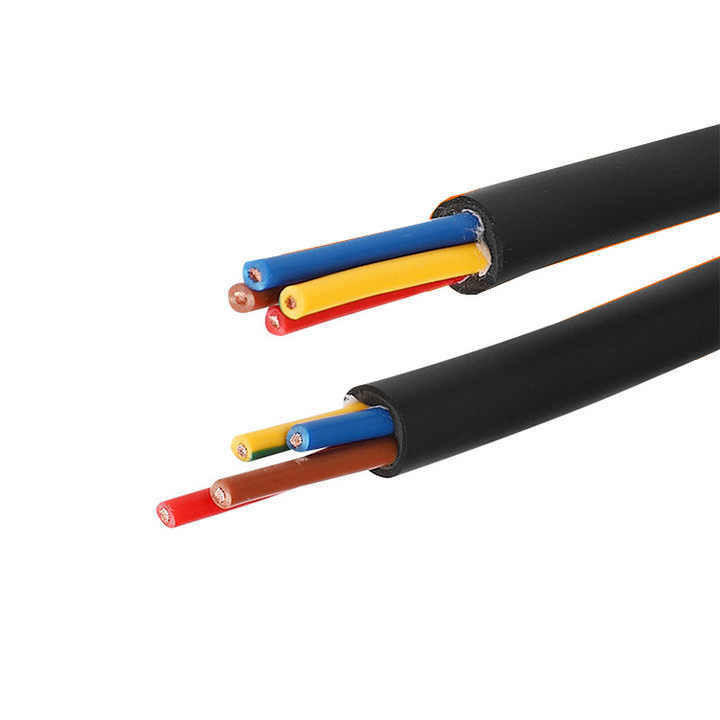 คาเบลกลมลิฟท์ PVC เสื้อกันหนาว สายนุ่มที่มีหลายแกน คาเบลฮาโลเจนลดควัน