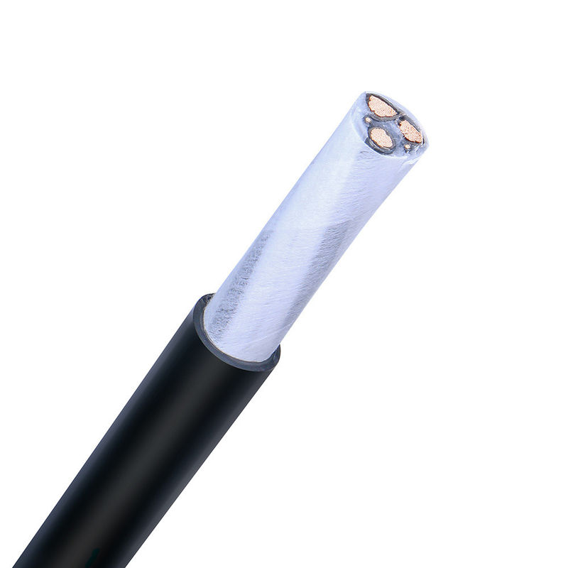 สีดํา PVC Jacket Coaxial Cable ซีรี่ย์ RG6 / Rg58 / Rg11 / Rg59 สําหรับการสอดส่องวีดีโอ