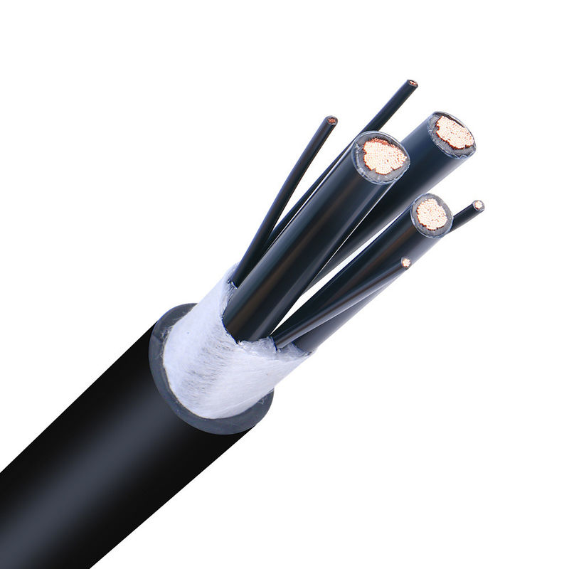 สีดํา PVC Jacket Coaxial Cable ซีรี่ย์ RG6 / Rg58 / Rg11 / Rg59 สําหรับการสอดส่องวีดีโอ