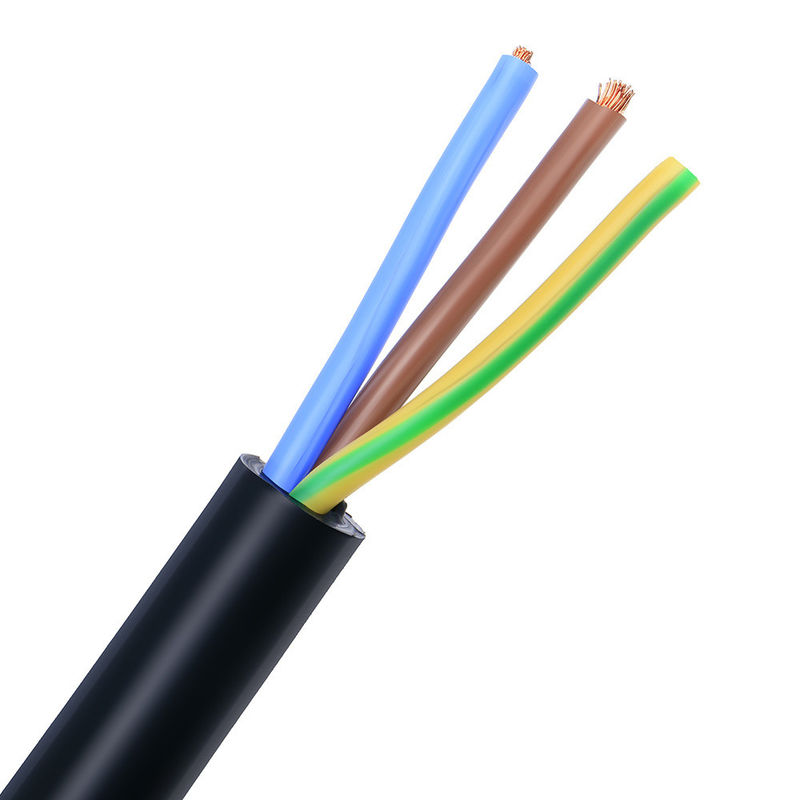 300/500v ทองแดง Double Insulated Stranded Conductor PVC 3core 4mm RVV สายไฟฟ้ายืดหยุ่น