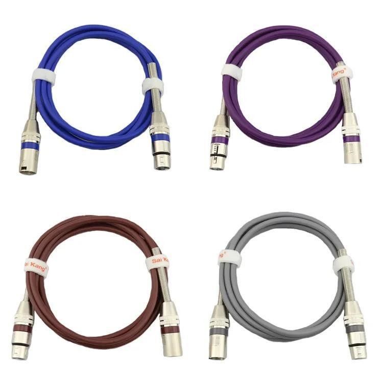 สาย XLR ปรับความยาวได้ คุณภาพเสียงสูง พร้อมสายทองแดงเปลือยสำหรับระบบเสียงระดับมืออาชีพ