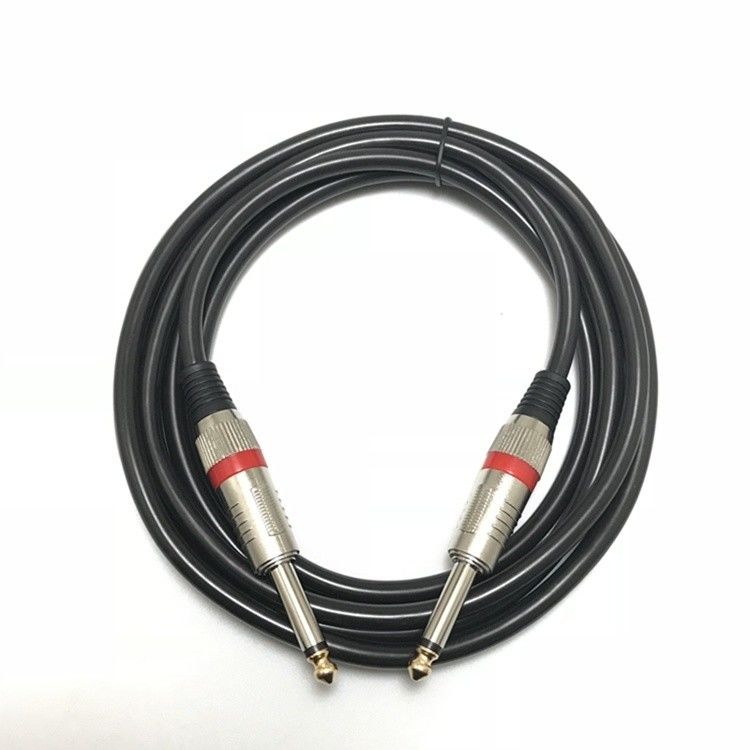 มุมไปตรง สายกีต้าร์ไฟฟ้า 10FT / 30FT สีดําผสม 6.35mm 1/4 นิ้ว