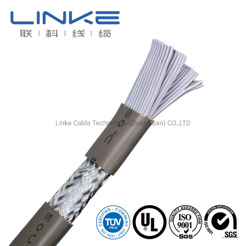 Spit Flat UL สายไฟฟ้าที่มีวัสดุ PVC ท่อผูกพันและ 50 หลัก 28AWG