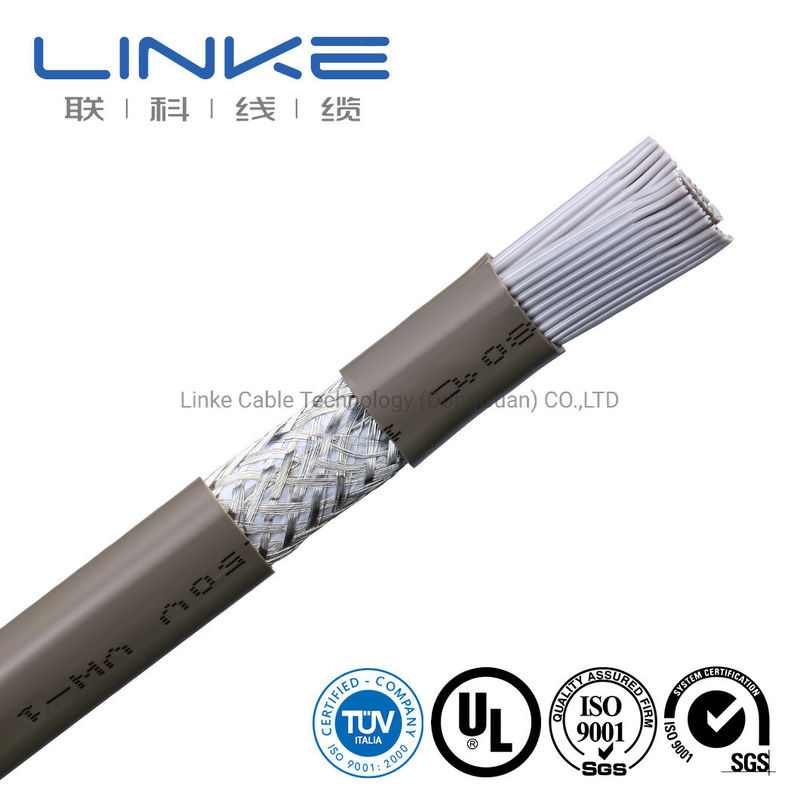 Spit Flat UL สายไฟฟ้าที่มีวัสดุ PVC ท่อผูกพันและ 50 หลัก 28AWG