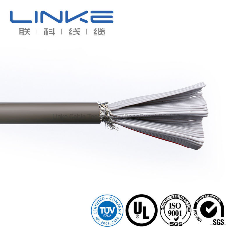 Spit Flat UL สายไฟฟ้าที่มีวัสดุ PVC ท่อผูกพันและ 50 หลัก 28AWG