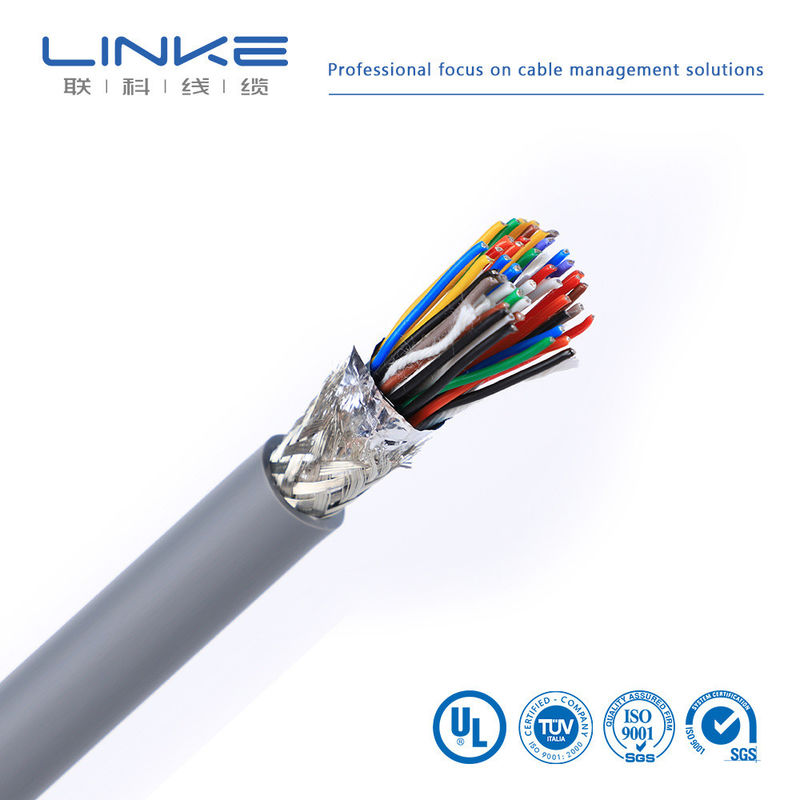 UL2464 สายไฟฟ้าหลากหลายแกน 22 AWG พร้อมสายนําทองแดง PVC Jacket