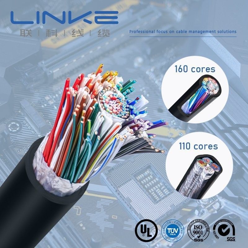 UL2464 22AWG *110c สายเคเบิลหลายแกนสําหรับอุปกรณ์อิเล็กทรอนิกส์ในวัสดุ PVC ผ้าห่ม