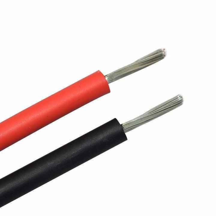 สายกระป๋อง ซุปเปอร์ โซลาร์ PV Cable 4mm2 6mm2 DC Cable XLPE สําหรับแผ่นแสงอาทิตย์ เงินสหรัฐอเมริกา