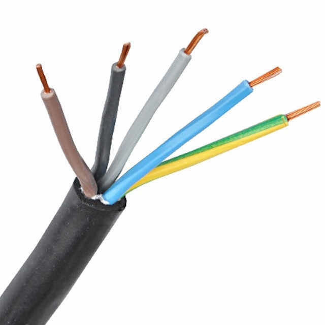 สายเคเบิลยืดหยุ่นหุ้มฉนวน PVC 4 คอร์ 3 * 6 + 1 * 4 สำหรับอุปกรณ์ไฟฟ้าในครัวเรือนและอุตสาหกรรม