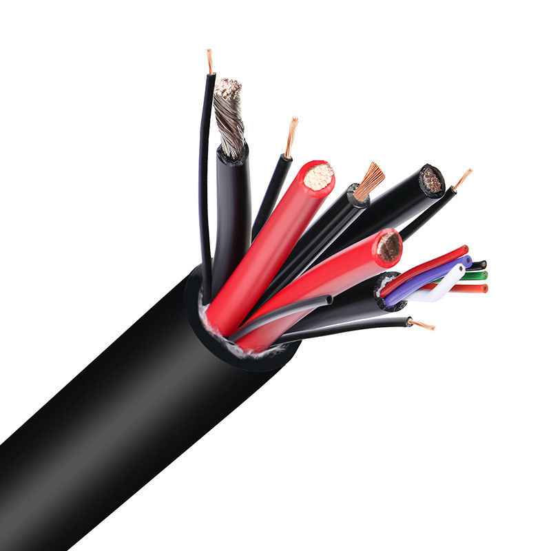 สายเคเบิลยืดหยุ่นหุ้มฉนวน PVC 4 คอร์ 3 * 6 + 1 * 4 สำหรับอุปกรณ์ไฟฟ้าในครัวเรือนและอุตสาหกรรม