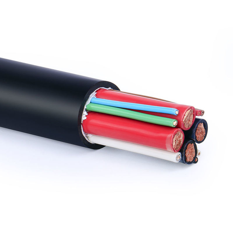 สายเคเบิลยืดหยุ่นหุ้มฉนวน PVC 4 คอร์ 3 * 6 + 1 * 4 สำหรับอุปกรณ์ไฟฟ้าในครัวเรือนและอุตสาหกรรม
