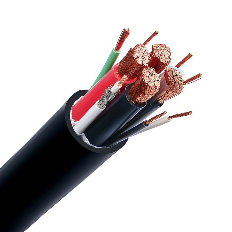 สายเคเบิลยืดหยุ่นหุ้มฉนวน PVC 4 คอร์ 3 * 6 + 1 * 4 สำหรับอุปกรณ์ไฟฟ้าในครัวเรือนและอุตสาหกรรม