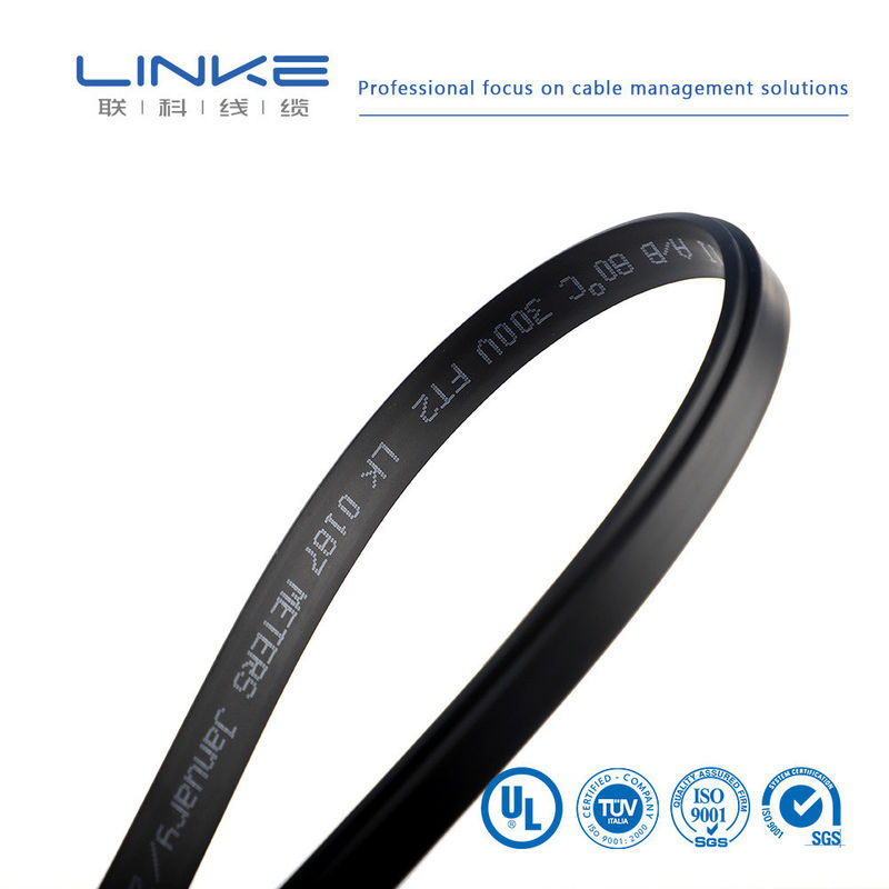 วัสดุ sheath PVC YC ไฟฟ้าแบนสายทองแดง ติดเคเบิลร้อนสําหรับรถยนต์หุ่นยนต์สายแบน