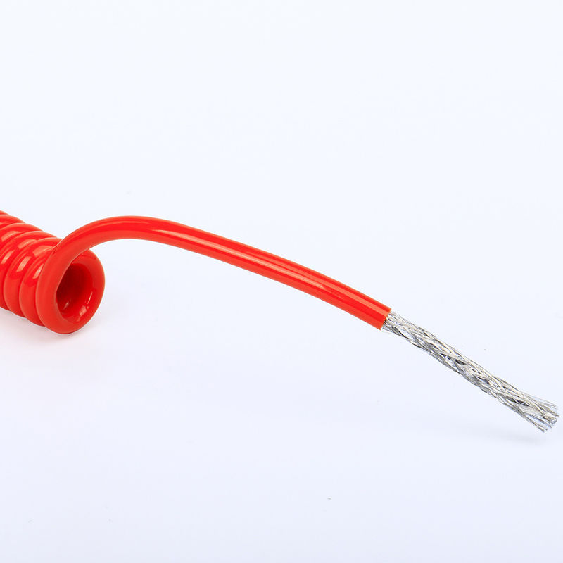 US TPU/PUR/PU สายสปิรอลสปริงเคเบิลที่มีความยืดหยุ่นแรง