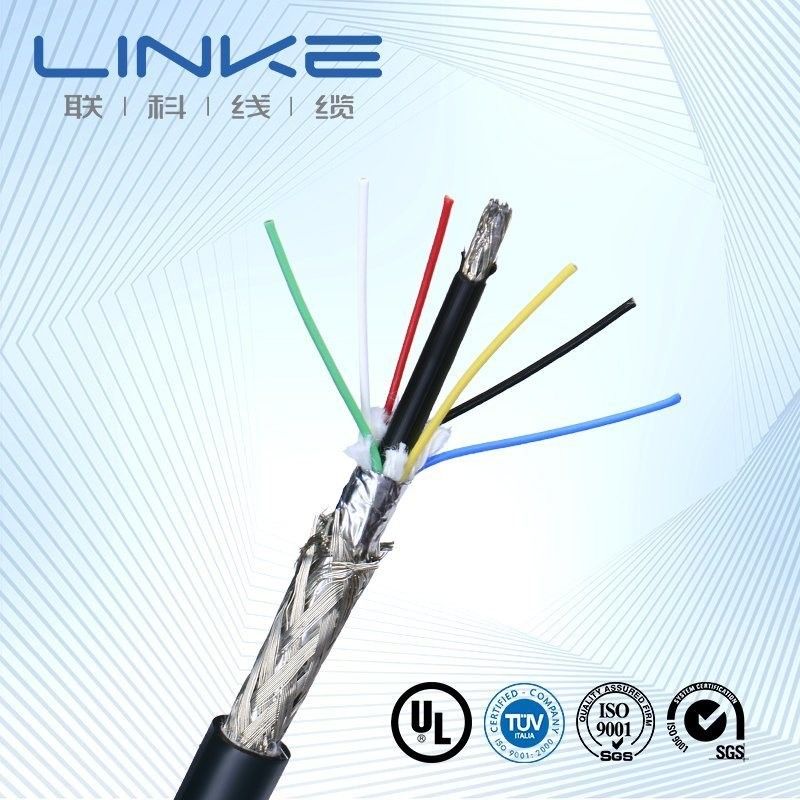 สายควบคุมหลายแกนที่ป้องกัน 26AWG 28AWG 4 Core ทองแดง PVC Jacket สายสัญญาณ