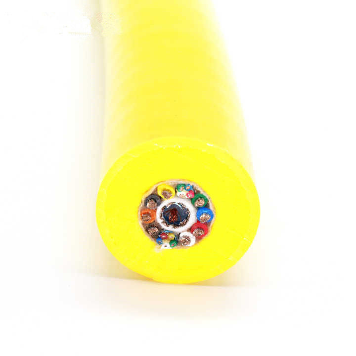 สายเคเบิลใต้ทะเล ROV แบบลอยน้ำหนักเบาพร้อมแกนทองแดงและปลอกโฟม PUR