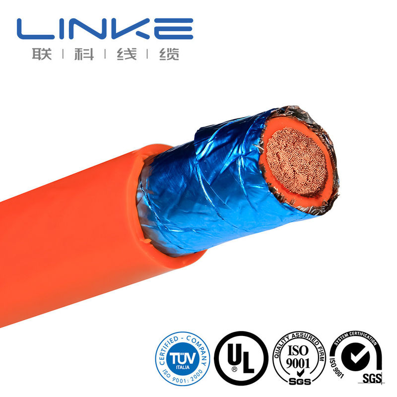XLPE Jacket สายไฟฟ้าความดันสูง Ev สายไฟฟ้าชาร์จ 25Mm2 35Mm2 50Mm2 70Mm2 ส้ม 1000/1500V สายไฟฟ้ารถยนต์ HV ที่กันไฟฟ้า