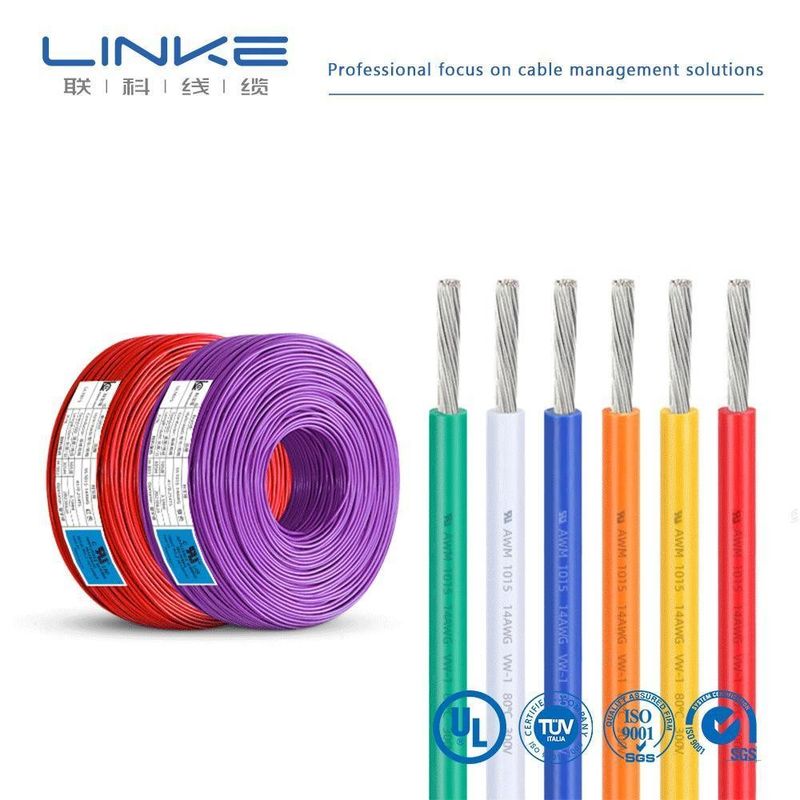 UL1592 FEP สายกันหนาว ทนต่ออุณหภูมิสูง สายนําทองแดงกระป๋อง UL Certified Coaxial Single Cable