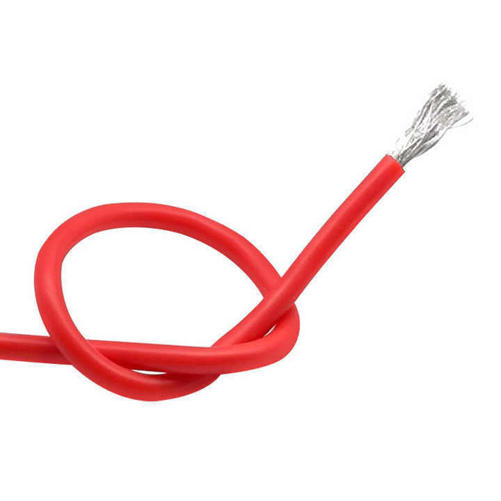 อุปกรณ์อากาศ 18AWG อุณหภูมิสูง มีความยืดหยุ่น นุ่มซิลิโคนไฟฟ้า สายไฟอ่อนเพลิง การใช้แบตเตอรี่ลิตিয়ামพลังงานใหม่