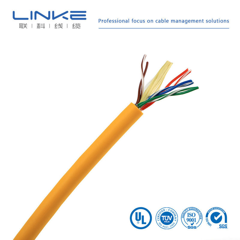 CAT5e UTP LAN Cable CCA 1000 ft สีเหลือง เครื่องเติมแบบเลือก สกุลเงินสหรัฐ สหรัฐ สีเหลืองแข็ง
