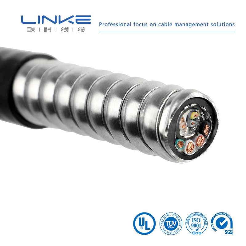 XLPE/PVC/AIA/PVC คาเบลควบคุมแบบป้อมกันหลายสาย คาเบลป้อมกัน 600V พร้อม XLPE ติดต่อความดันต่ํา