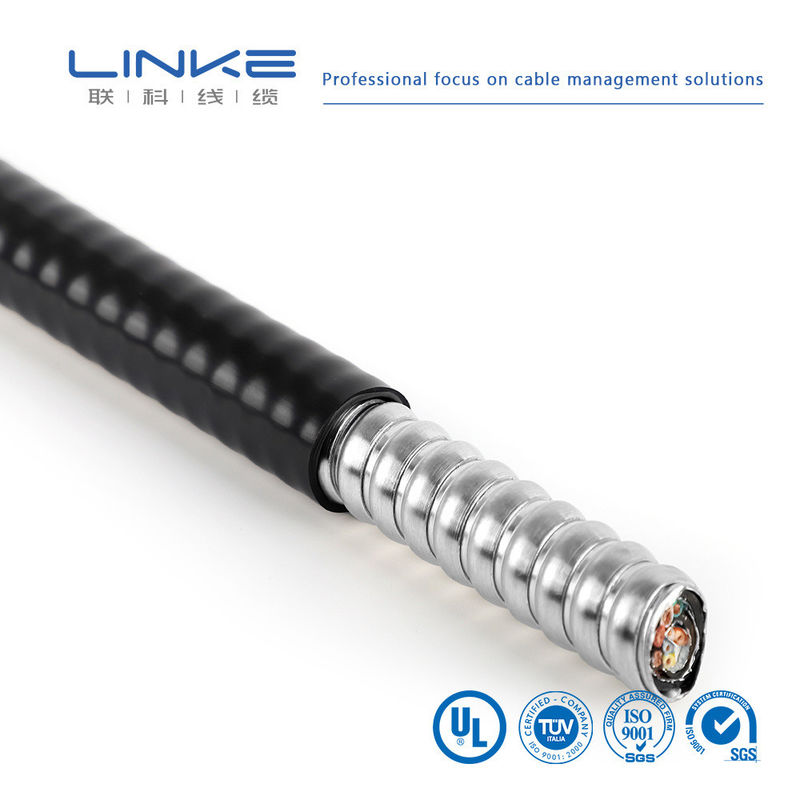 XLPE/PVC/AIA/PVC คาเบลควบคุมแบบป้อมกันหลายสาย คาเบลป้อมกัน 600V พร้อม XLPE ติดต่อความดันต่ํา