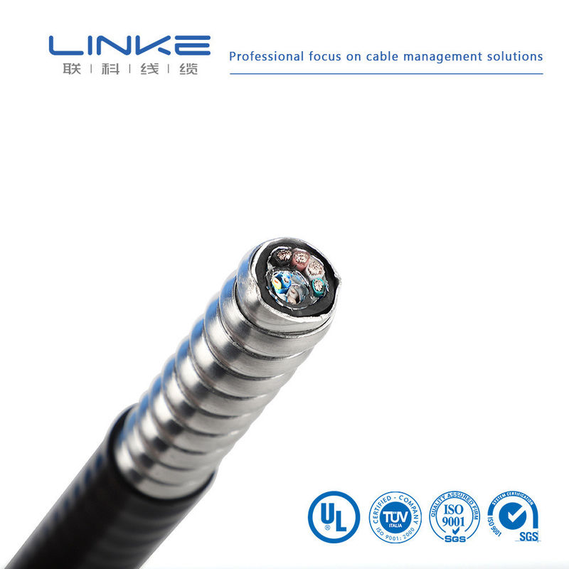 XLPE/PVC/AIA/PVC คาเบลควบคุมแบบป้อมกันหลายสาย คาเบลป้อมกัน 600V พร้อม XLPE ติดต่อความดันต่ํา