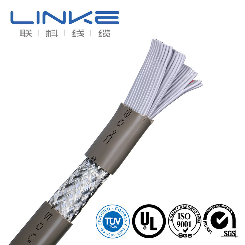 50 โคเรส ไชด์แบนอุตสาหกรรมควบคุมเคเบิลกับ PVC ติดกัน TPU