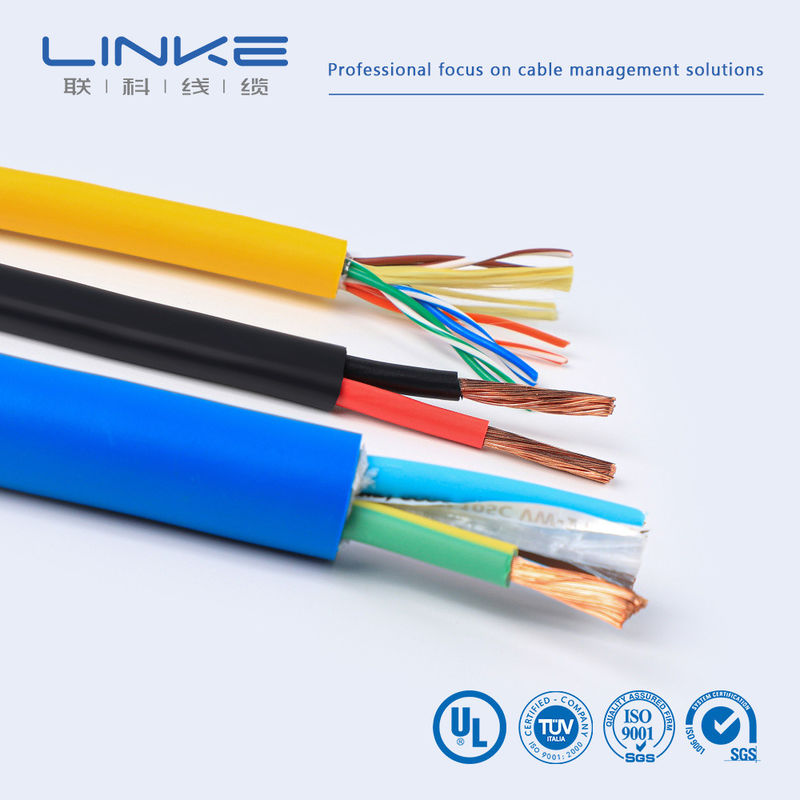 60227 IEC 06 RV PVC ไคเบลควบคุมอุตสาหกรรมแกนทองแดงประกอบด้วยความละเอียด 300V/500V