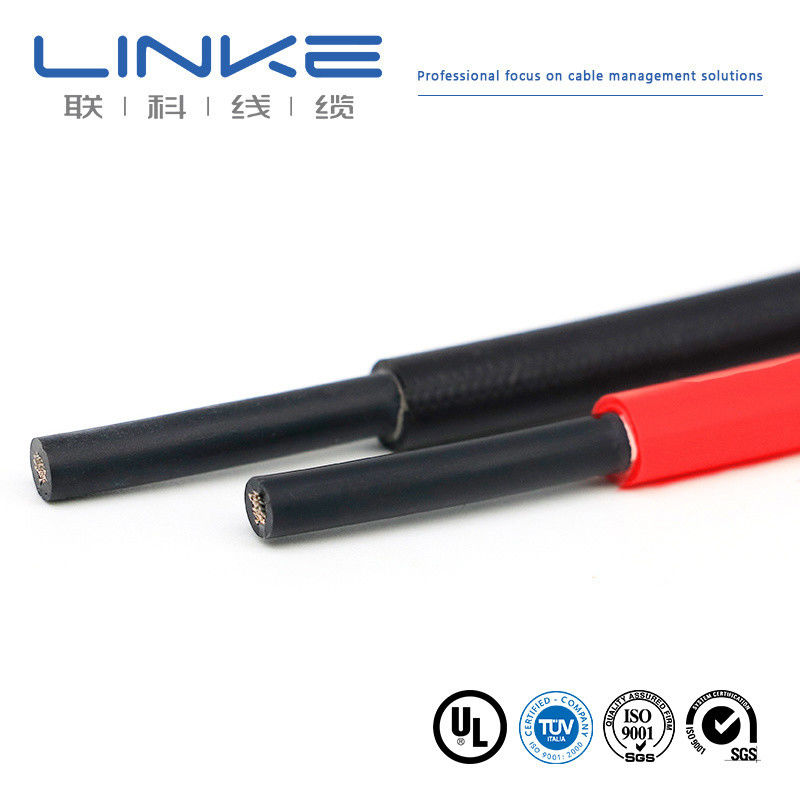 XLPE Sheath Solar Connector DC Photovoltaic Cable สําหรับแบตเตอรี่ที่เก็บพลังงาน