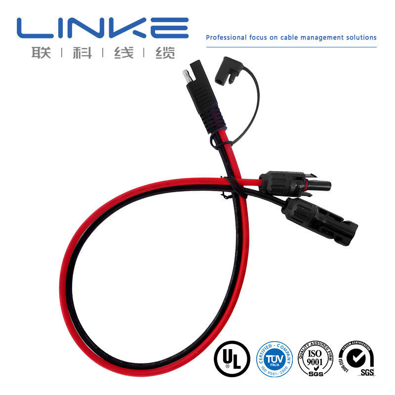 XLPE Sheath Solar Connector DC Photovoltaic Cable สําหรับแบตเตอรี่ที่เก็บพลังงาน