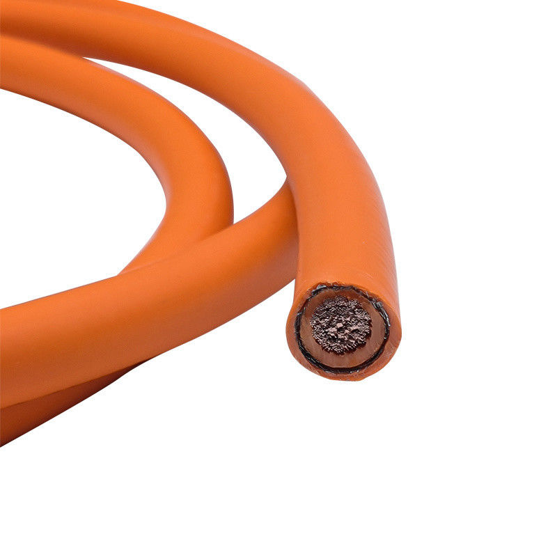 สายไฟฟ้ารถไฟฟ้าที่มีแกนเดียว สายไฟฟ้ารถไฟฟ้าสายไฟฟ้า 6AWG 14AWG สายไฟฟ้าความดันสูง เสื้อยางซิลิโคน