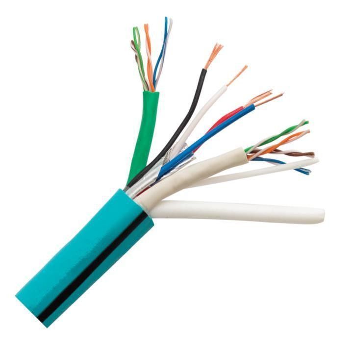 ทองแดงเปลือย 750hm สายโคเอชชียล 100 เมตร สาย Rg174 มีกระแสไฟฟ้า 300V PVC Jacket