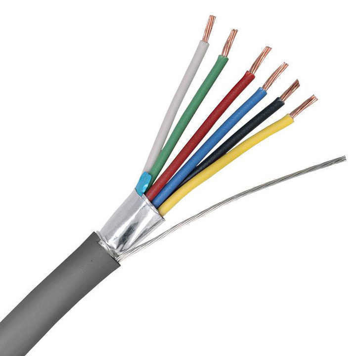 สายกลมแกนทองแดง XLPE ติดต่อเคเบิลการควบคุม PVC กล่อง 0.16 มิลลิเมตรหลายแกน