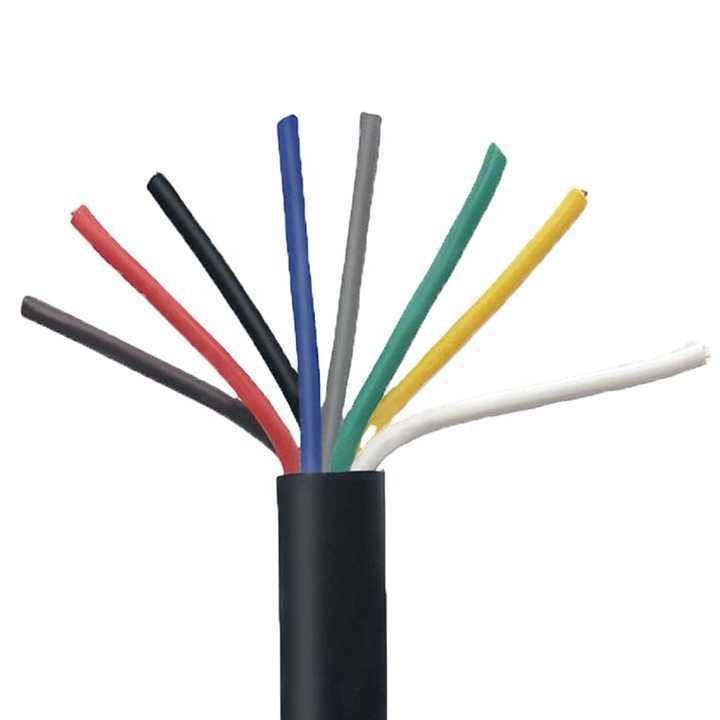 สายกลมแกนทองแดง XLPE ติดต่อเคเบิลการควบคุม PVC กล่อง 0.16 มิลลิเมตรหลายแกน