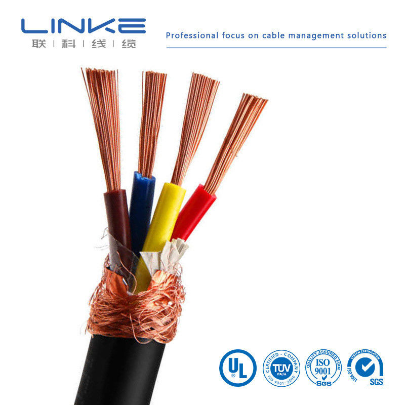 สายเคเบิลควบคุมหลากแกนทองแดงกระป๋อง สาย 300V สําหรับการควบคุมอุปกรณ์ สายเคเบิลแยกความแรงสูง