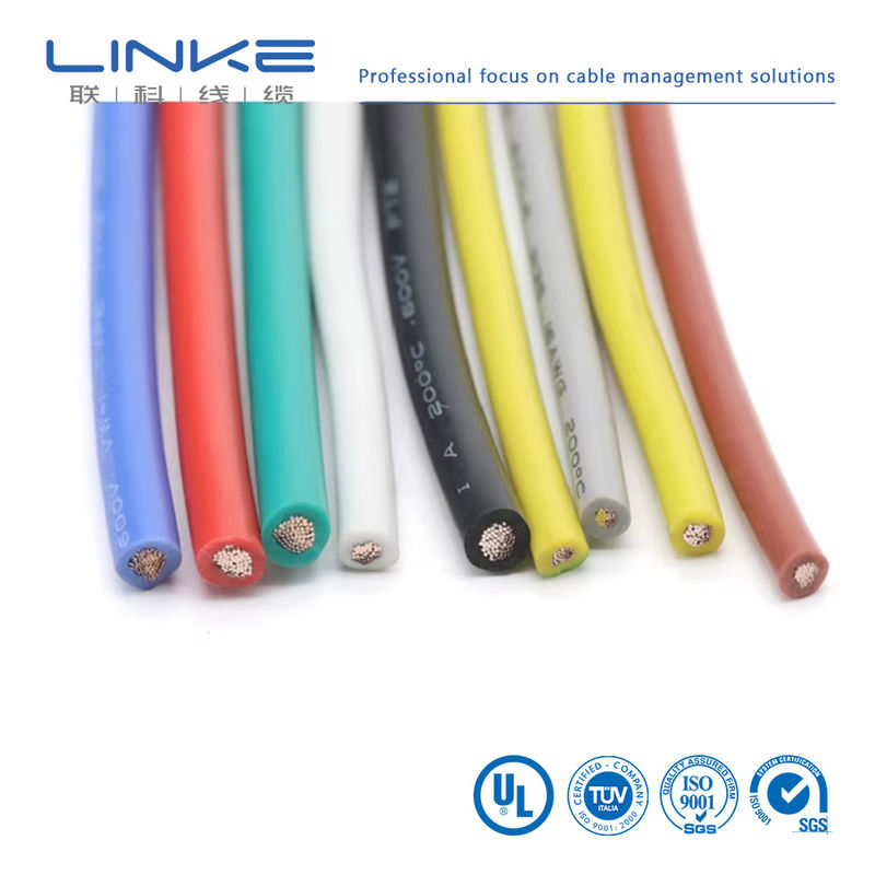 UL3135 สายยางซิลิโคน 30 28 26 24 22 20 18 16 14 12 10 AWG ไซลูเลอร์อ่อนทองแดง