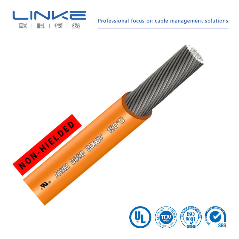 สายเคเบิลยางซิลิโคนทองแดงกระป๋อง UL3858 สายไฟฟ้าความดันสูง สายซิลิโคนอ่อน