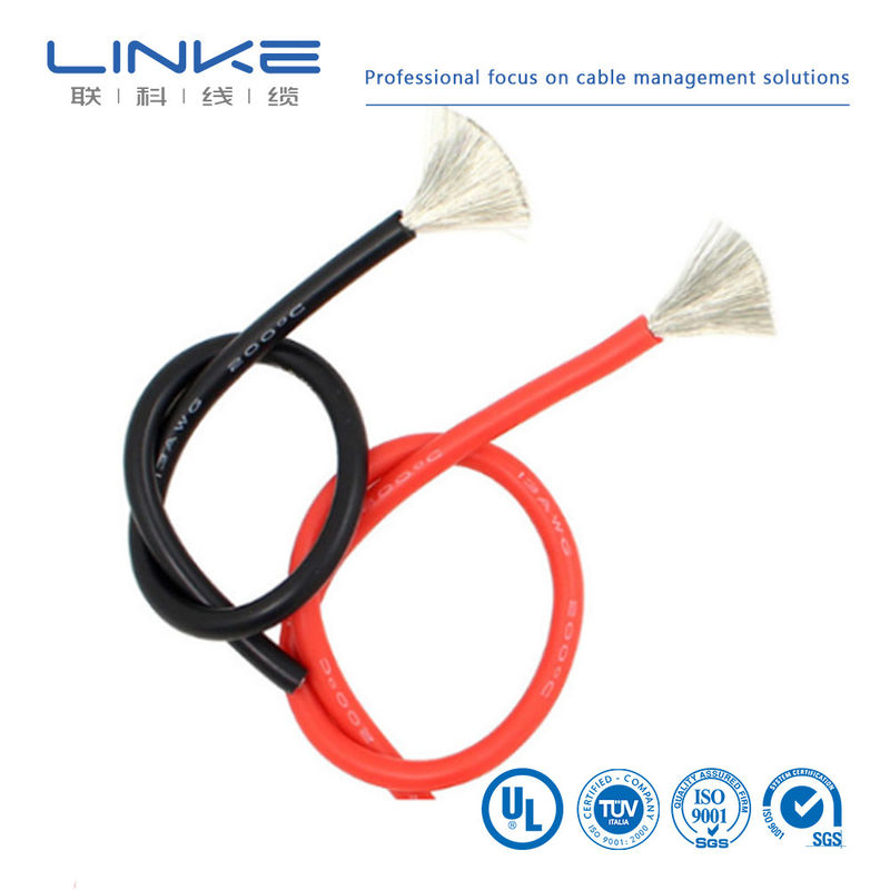สายซิลิโคนอ่อนมาก 16 14 13 12 11 10 8 7 9 6 ทองแดงกระป๋อง สายกันอุณหภูมิสูง 4/3/2AWG