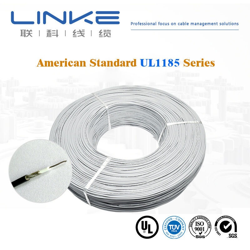 Awm 1185 กระปุกกระปุก 18AWG 20AWG แหล่งเดียว สายป้อม UL1185 สายสัญญาณป้อม