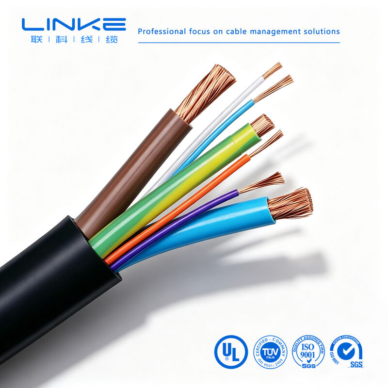 สายชาร์จรถยนต์ไฟฟ้าสำหรับงานหนักแบบหลายแกนแบบกำหนดเอง 450/750/1000V สำหรับรถยนต์ไฟฟ้า