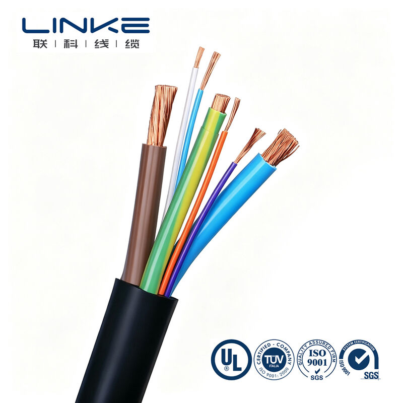 สายชาร์จรถยนต์ไฟฟ้าสำหรับงานหนักแบบหลายแกนแบบกำหนดเอง 450/750/1000V สำหรับรถยนต์ไฟฟ้า