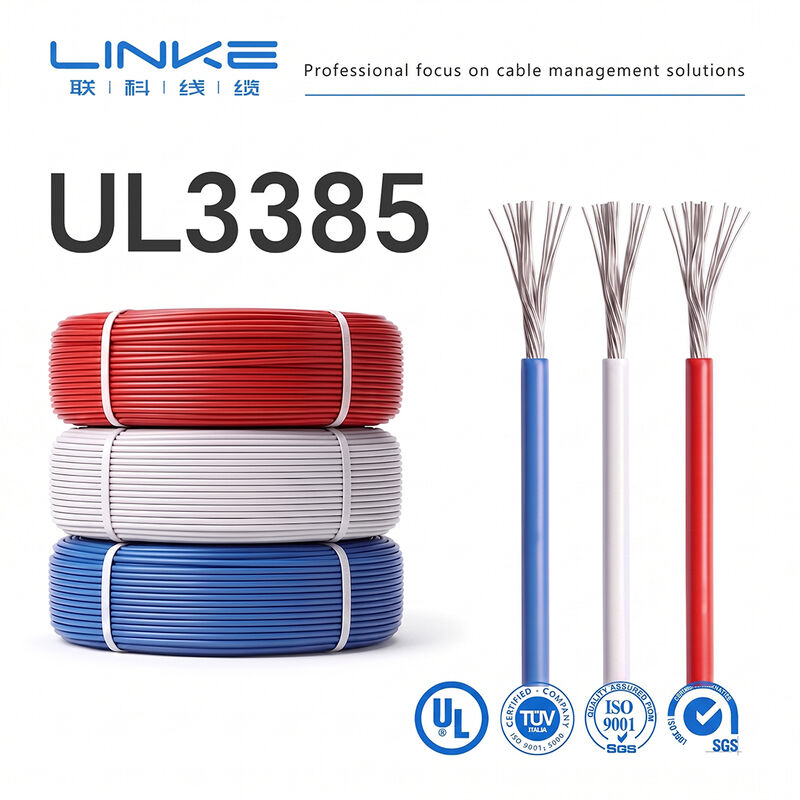 UL 3385 สายไฟฟ้าอิเล็กทรอนิกส์ยืดหยุ่นไร้ฮาโลเจน 600V/1000V สําหรับสายไฟภายในอุปกรณ์